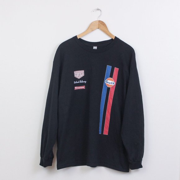 Gildan Other - Gulf Shirt Mens XL Black Long Sleeve Le Mans Racing Shirt